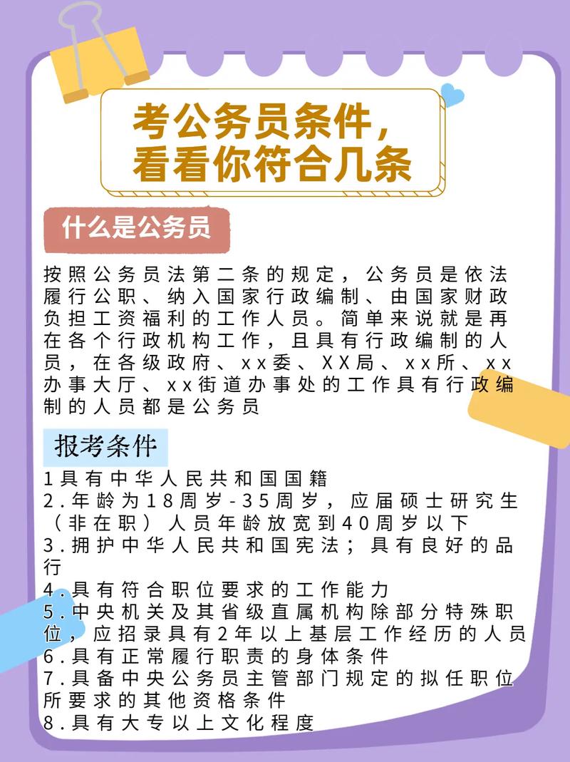 大新县公务员报考条件详解